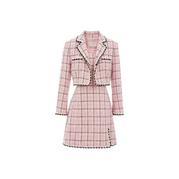 COCOON Two Piece Skirt Sets Women's Set Pink Top+Pink Dress