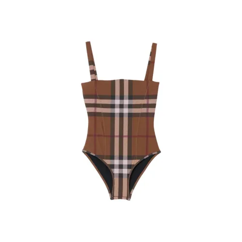 Burberry Vintage Check One Piece Swimsuit 'Birch Brown'