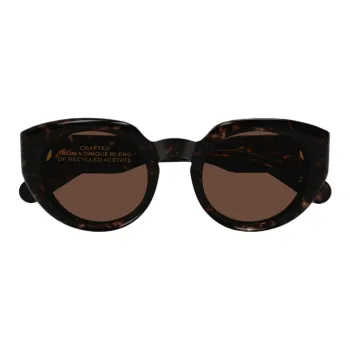 Chloe Plastic Oval Sunglasses Women's Umber
