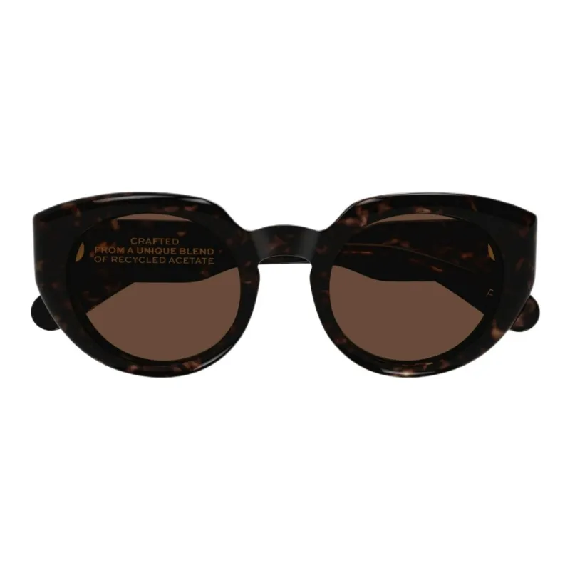 Chloe Plastic Oval Sunglasses Women's Umber-0