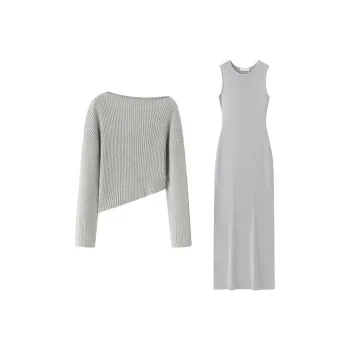 VIKTORIACHAN SS24 Skirt Set Women's Gray