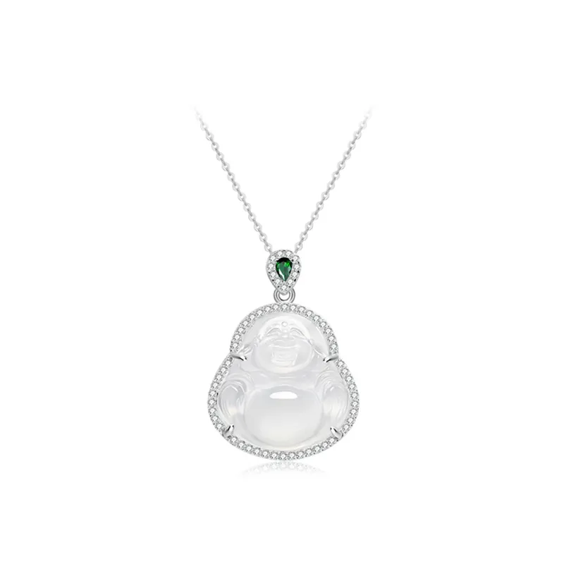 Bermuda Eyes Chalcedony Necklaces Unisex-0