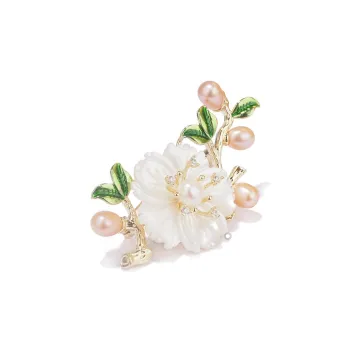 Zoo Jewel Mother Of Pearl Brooches Women's
