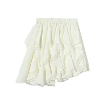 Ouyang Casual Short Skirts Women's Ecru