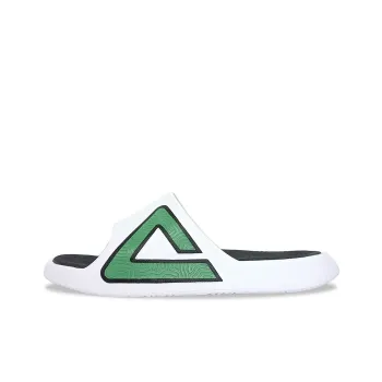 PEAK Tai Ji1.0 Quiet Slip Resistant Abrasion Resistant Slide Slippers Men's Large White Black Green