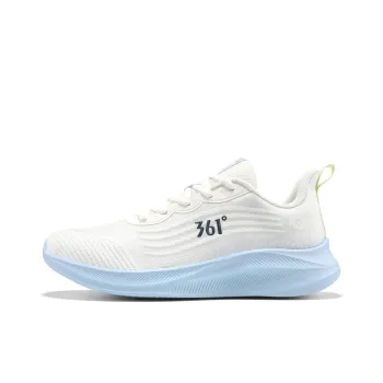 361° Anti Slip Wear Resistant Low Top Casual Running Shoes Men's White Blue