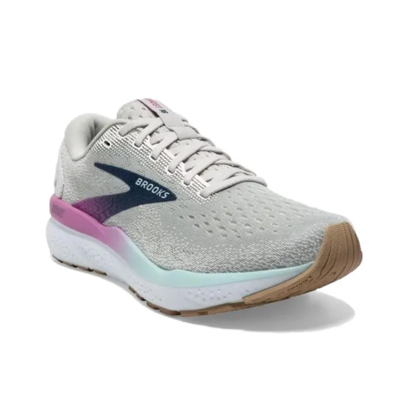 Brooks Ghost 16 Slip Resistant And Breathable Low Top Casual Running Shoes Women's Gray-2