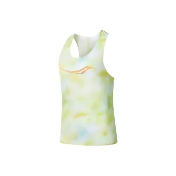 Saucony SS24 Sport Vests Women's Yellow Green Gradient Combo