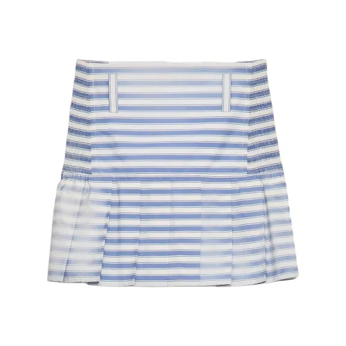 PRADA Striped Poplin Mini Skirt
