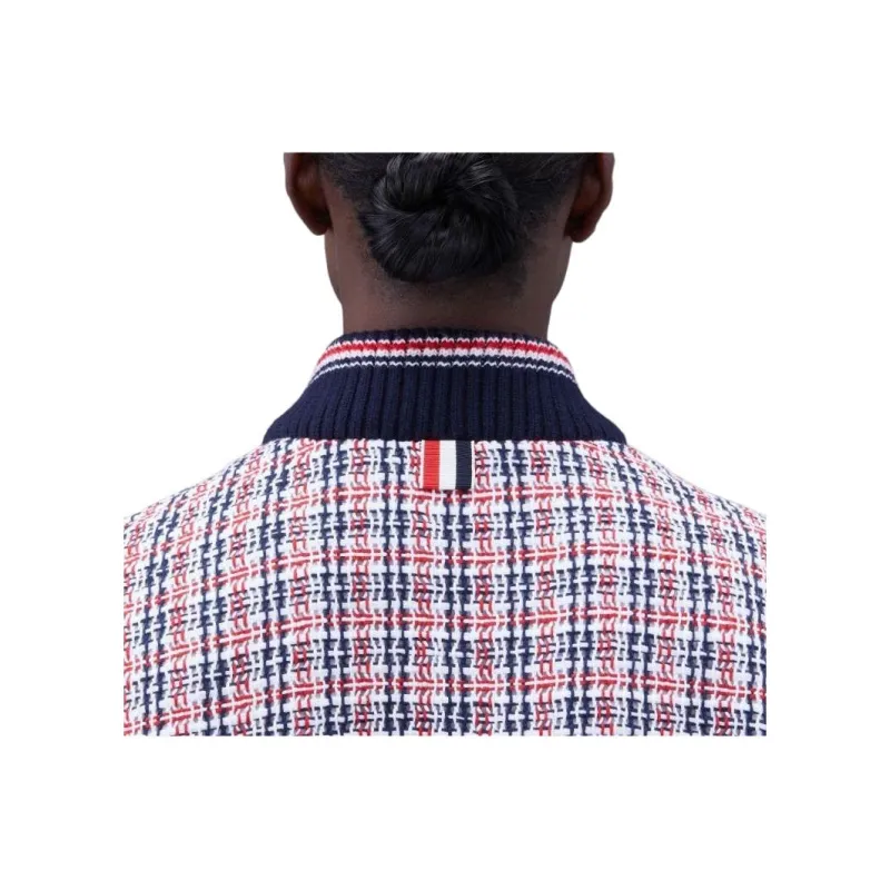 THOM BROWNE RWB stripe Panelled Bomber Jacket-3