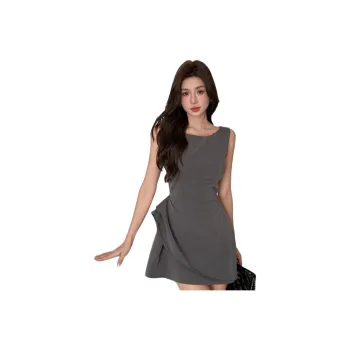 FLIM Sleeveless Dresses Women's Gray
