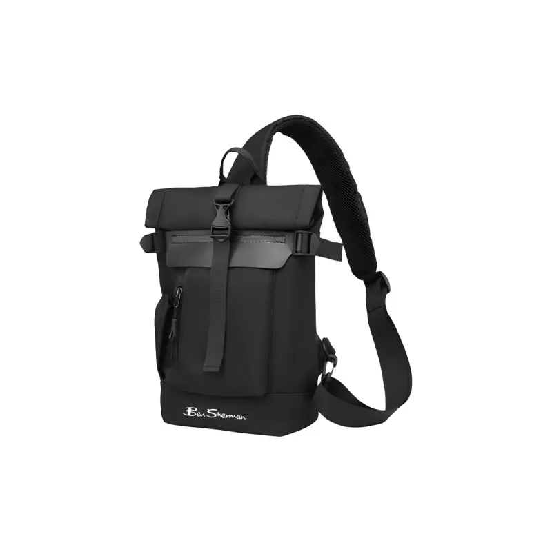 BEN SHERMAN Nylon Sling Bag Unisex Black-1