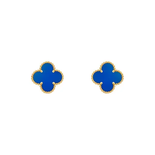 반 클리프 & 아펠 알함브라 포 리프 럭키 시리즈 귀걸이 여성