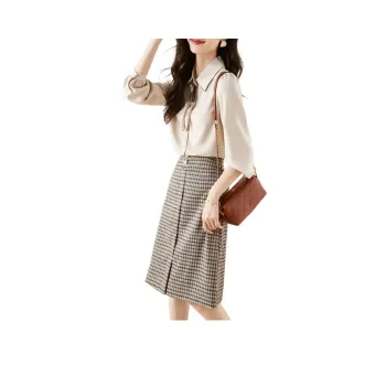 Mo Han Yi Mei Skirt Set Women's Khaki