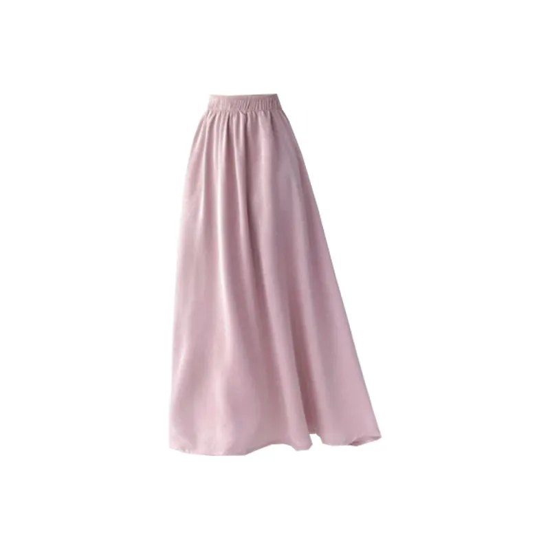 Concubine Zhu Casual Long Skirt Women's Pink-0