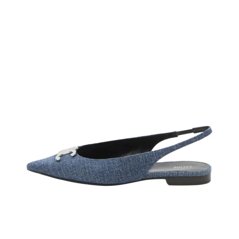CELINE Casual Single Shoes Women's Blue-0