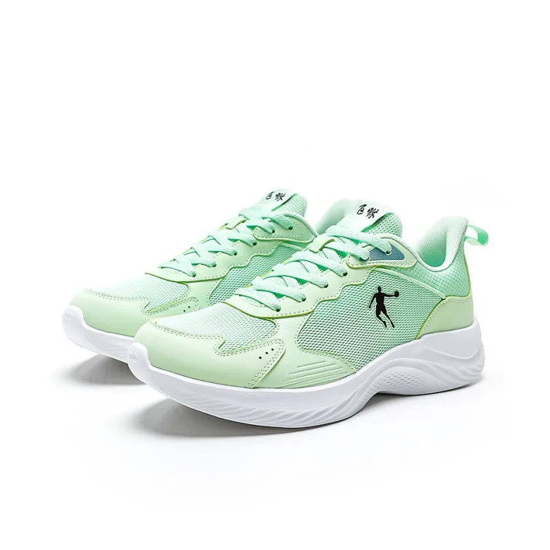 QIAODAN Anti Slip Wear Resistant Low Top Running Shoes Men's Green-2