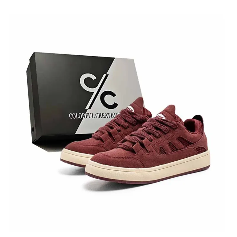 Colorful Creations Height Increasing Abrasion Resistant Slip Resistant Low Top Skateboard Shoes Men's-7