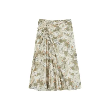 THE SEA LIFE Casual Long Skirt Women's Moss Green