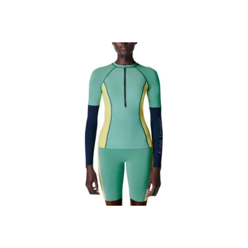 Sweaty Betty Two-Piece Swimsuits Women's Spectrum Green Patchwork