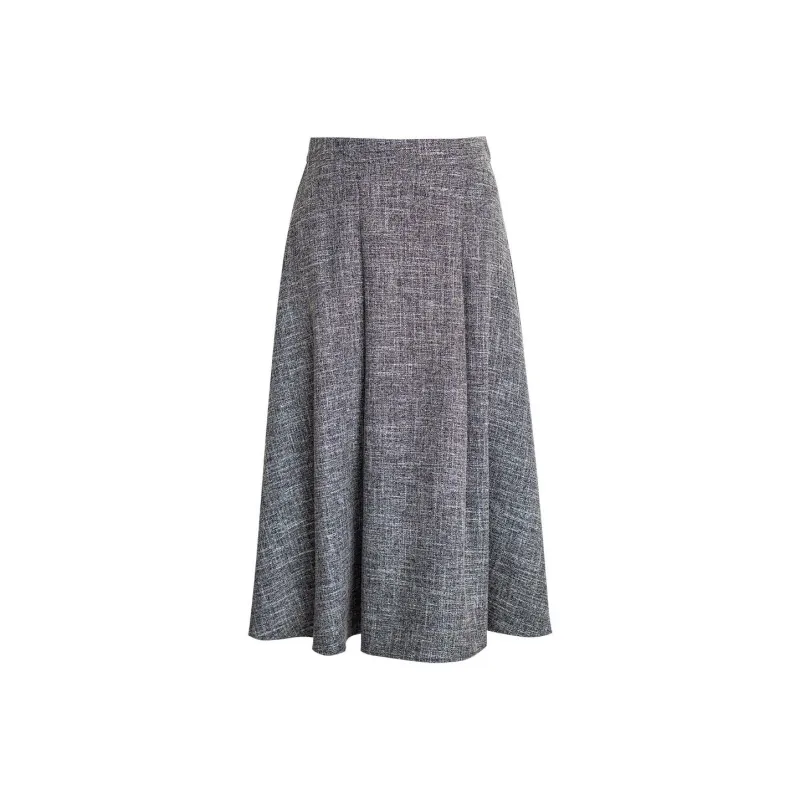 ROEYSHOUSE Casual Long Skirts Women's Heather Gray-0