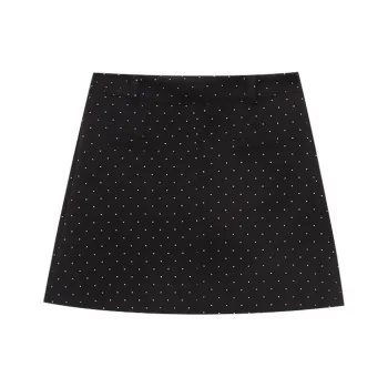 CHARM PICK Casual Short Skirts Women's Black