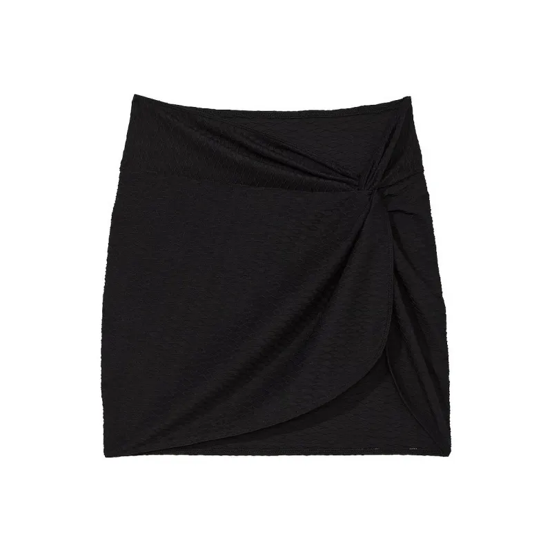 Victoria's Secret Mini Sarong Cover-Up / Nero Swim Dresses & Skirts Women's Black-0