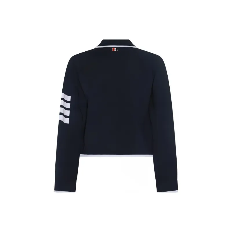 THOM BROWNE 4 Bar Striped Cropped Jacket-1
