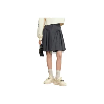 ZIHAN Casual Short Skirts Women's Dark Gray
