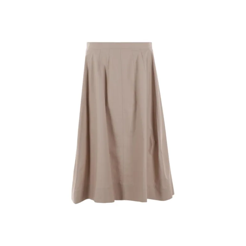 Chloe Casual Long Skirt Women's Khaki-0
