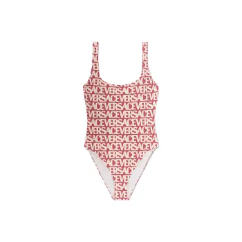 VERSACE Allover Logo-Printed One-Piece Swimsuit