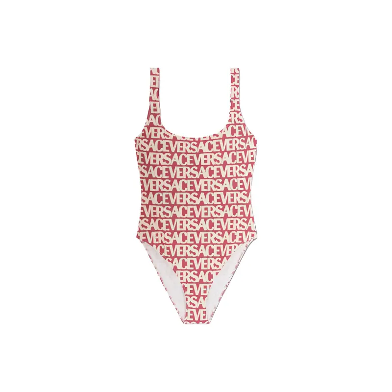 VERSACE Allover Logo-Printed One-Piece Swimsuit-0