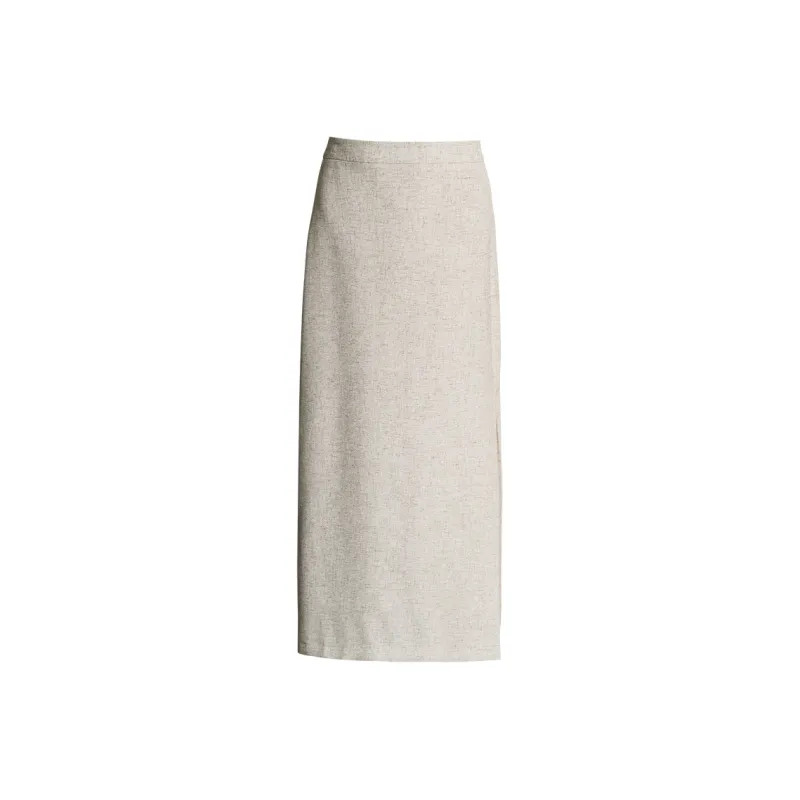 ROEYSHOUSE Casual Long Skirts Women's Ecru-0