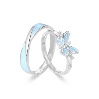 Love Link 925 Sterling Silver Rings Unisex