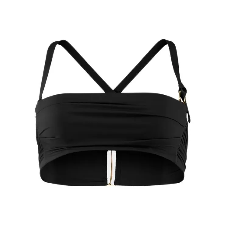 Jacquemus Cross-Back Draped Bikini Top-0