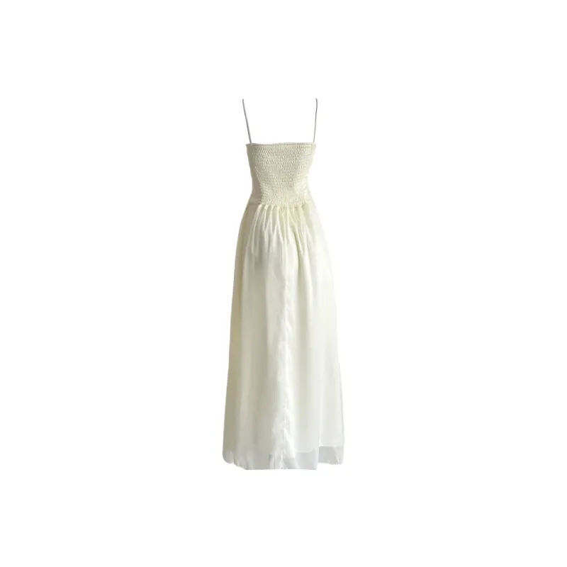 Udon House Slip Dresses Women's Beige Apricot-1
