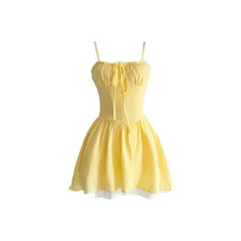 INCO VIBE Slip Dresses Women's Yellow
