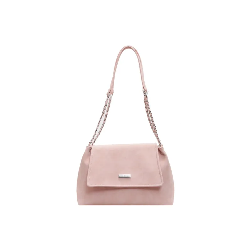 TOUTSEUL YOLO PU Shoulder Bag Women's Ecru/Black/Pink/Brown-10