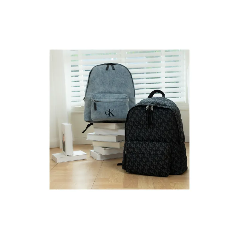 CALVIN KLEIN Fabric Backpack Large Size Men's Space Black-1