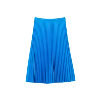 LACOSTE Casual Long Skirt Women's Sky Blue