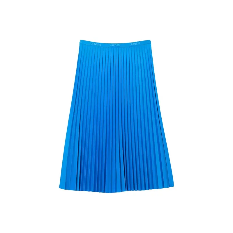 LACOSTE Casual Long Skirt Women's Sky Blue-0