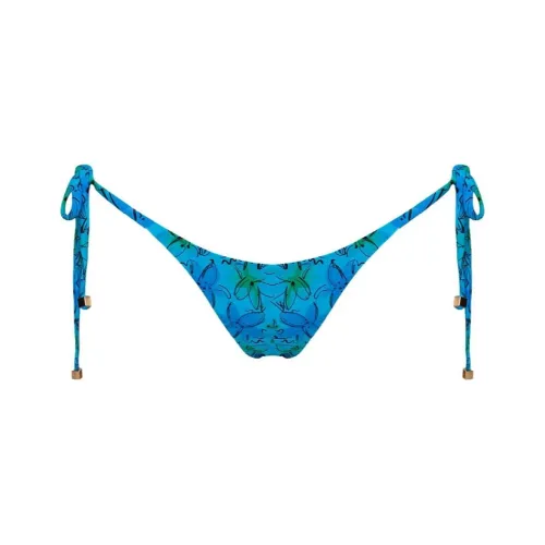 PRINCESS POLLY GLORA TIE SIDE BIKINI BOTTOMS Swimming Shorts Women's BLUE FLORAL/Blue Floral