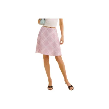 REFORMATION Alena Low Waist Skirt Casual Short Skirts Women's Pink