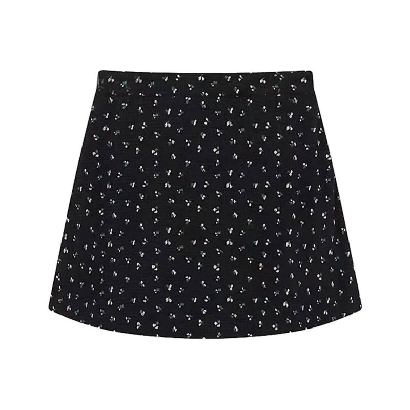 FLIM Casual Short Skirts Women's Black-0