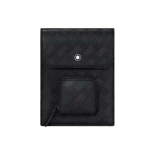 MONTBLANC Grained Calfskin Envelope Bag Shoulder Bag Crossbody Bag Mini Men's Black