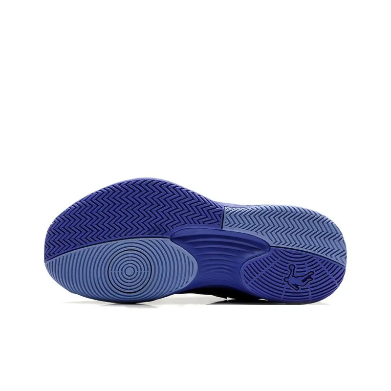 QIAODAN Anti Slip Wear Resistant Low Top Basketball Shoes Men's Purple-5