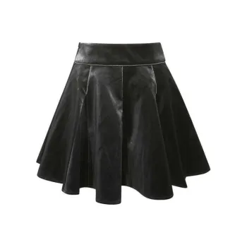 LULUALWAYS Casual Short Skirts Women's Black
