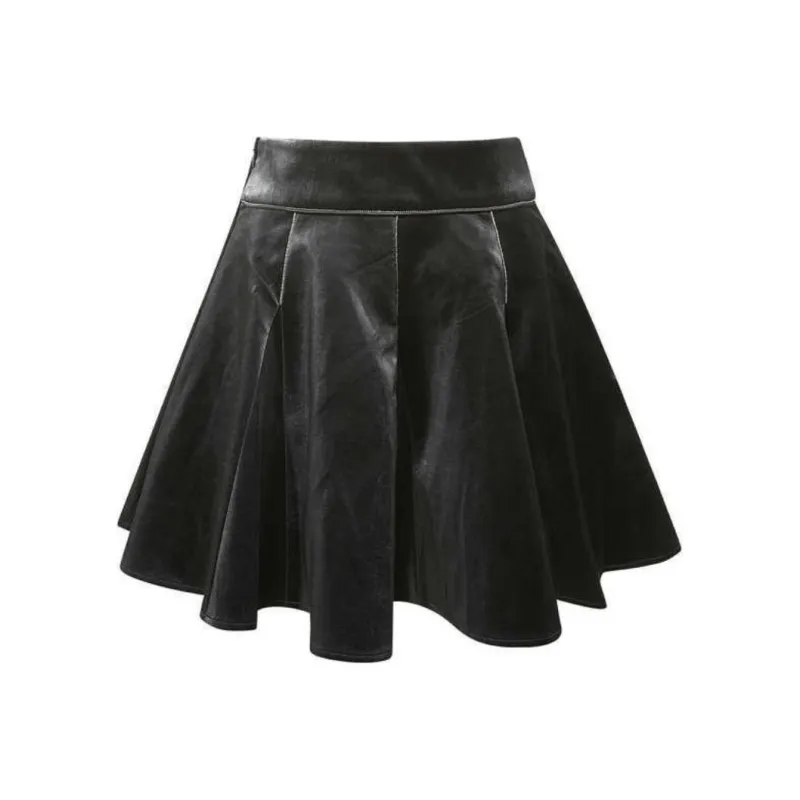 LULUALWAYS Casual Short Skirts Women's Black-0