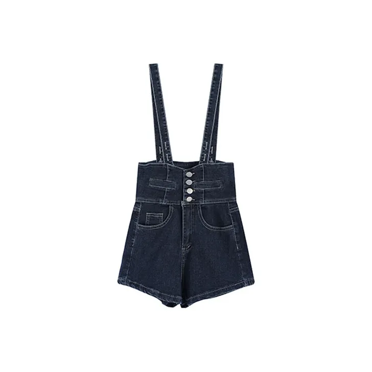 Garbege Denim Shorts Women's Blue-0