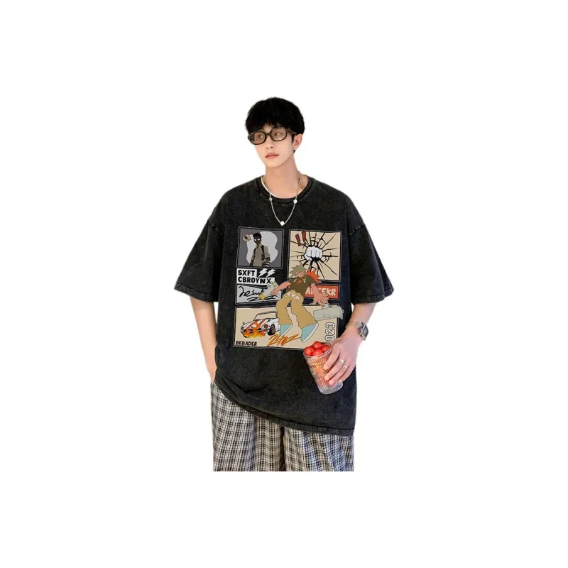 RVANGUARD T Shirts Unisex Washed Black-0